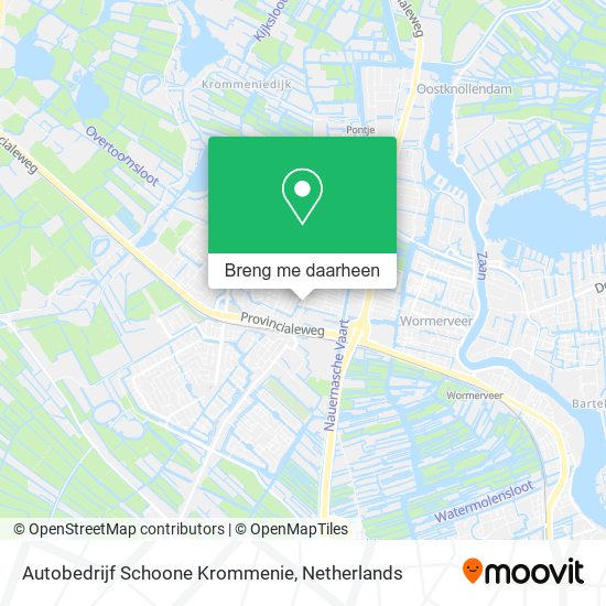 Autobedrijf Schoone Krommenie kaart