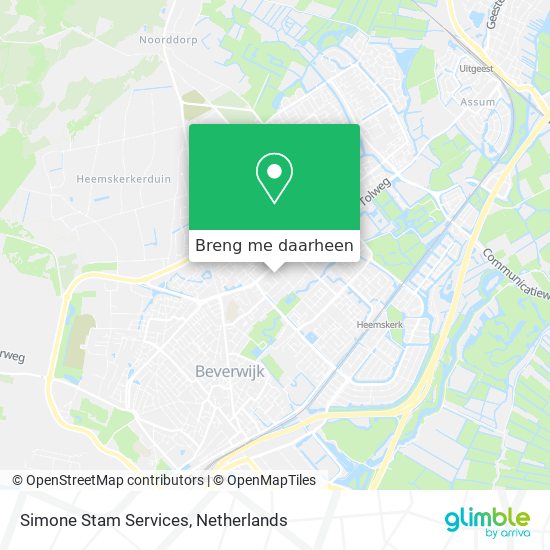 Simone Stam Services kaart