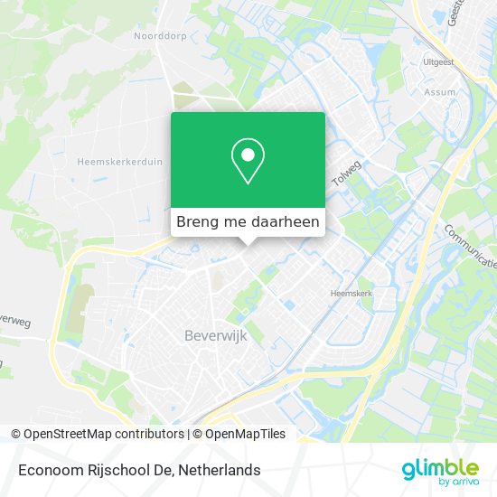 Econoom Rijschool De kaart