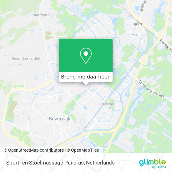 Sport- en Stoelmassage Pancras kaart