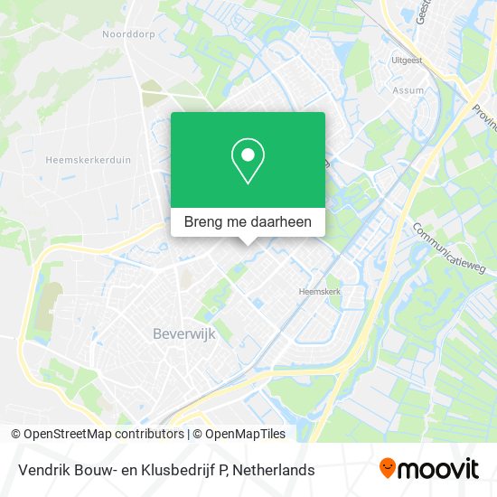 Vendrik Bouw- en Klusbedrijf P kaart