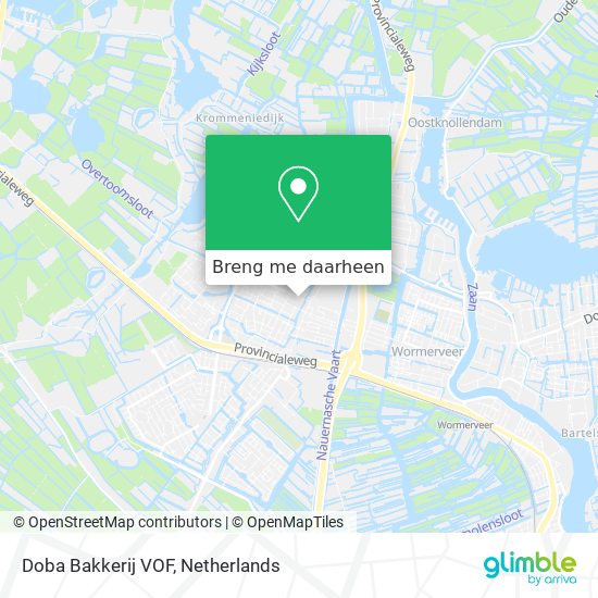 Doba Bakkerij VOF kaart