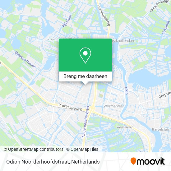 Odion Noorderhoofdstraat kaart
