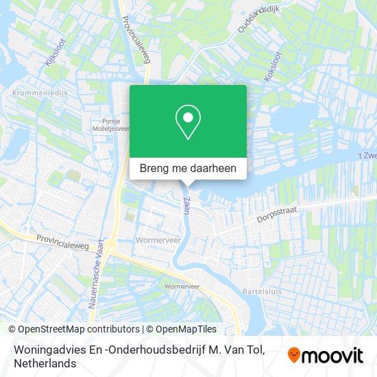 Woningadvies En -Onderhoudsbedrijf M. Van Tol kaart