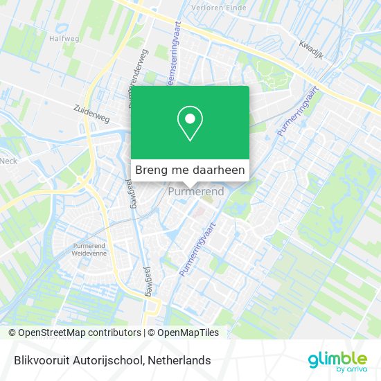 Blikvooruit Autorijschool kaart