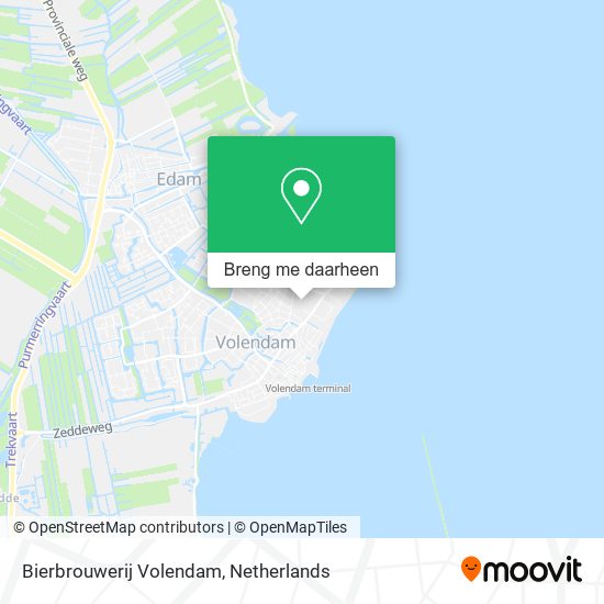 Bierbrouwerij Volendam kaart