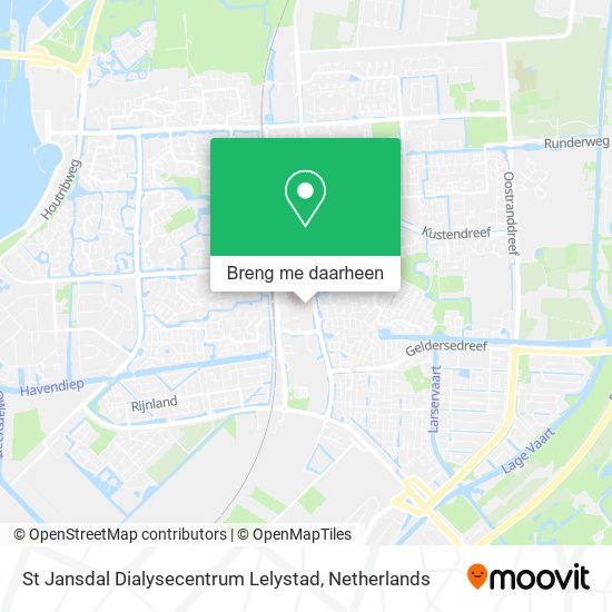 St Jansdal Dialysecentrum Lelystad kaart