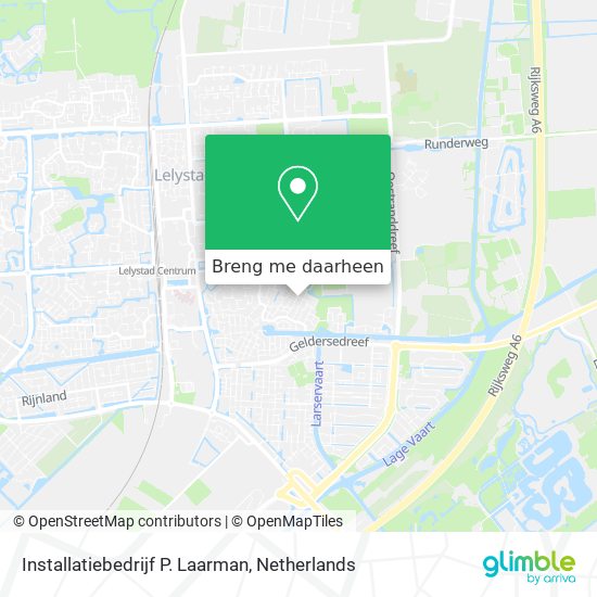 Installatiebedrijf P. Laarman kaart