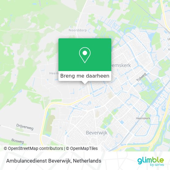 Ambulancedienst Beverwijk kaart