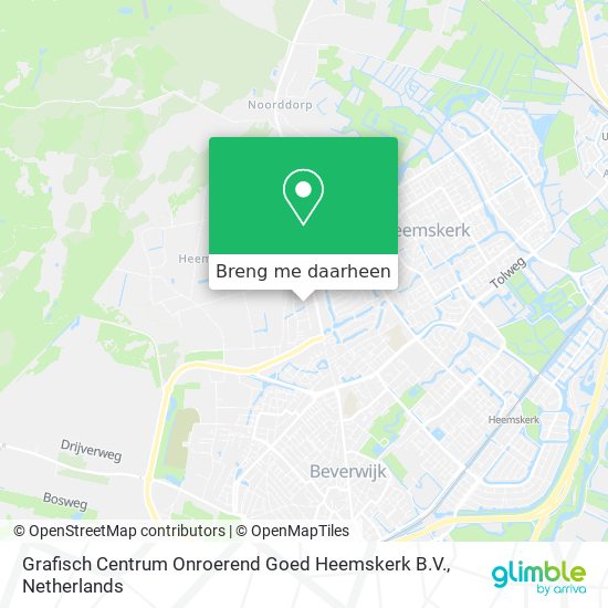 Grafisch Centrum Onroerend Goed Heemskerk B.V. kaart