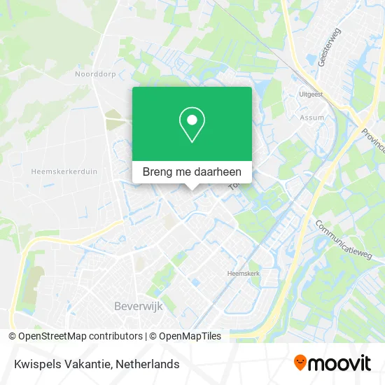 Kwispels Vakantie kaart