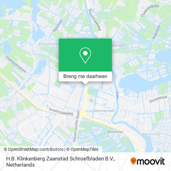 H.B. Klinkenberg Zaanstad Schroefbladen B.V. kaart