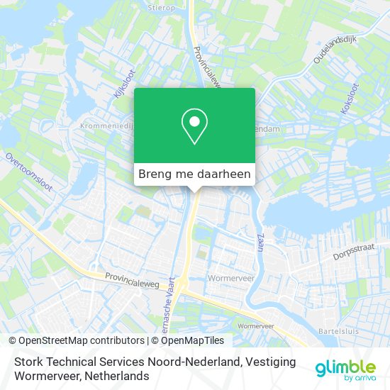 Stork Technical Services Noord-Nederland, Vestiging Wormerveer kaart