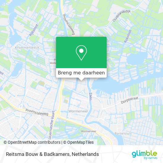 Reitsma Bouw & Badkamers kaart