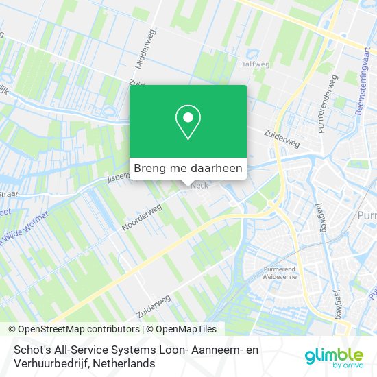 Schot's All-Service Systems Loon- Aanneem- en Verhuurbedrijf kaart