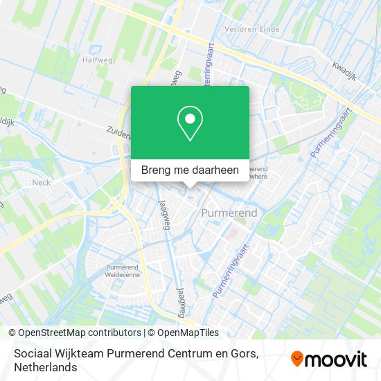 Sociaal Wijkteam Purmerend Centrum en Gors kaart