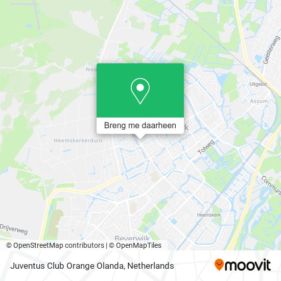 Juventus Club Orange Olanda kaart