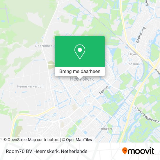 Room70 BV Heemskerk kaart