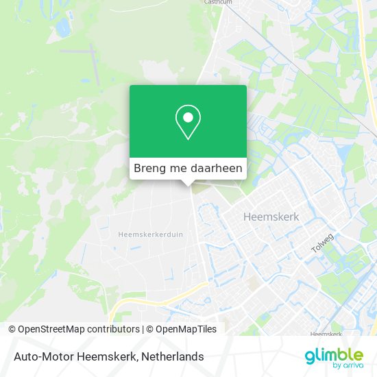 Auto-Motor Heemskerk kaart