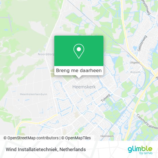 Wind Installatietechniek kaart