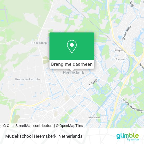 Muziekschool Heemskerk kaart