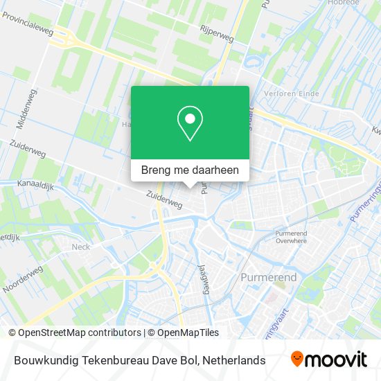 Bouwkundig Tekenbureau Dave Bol kaart