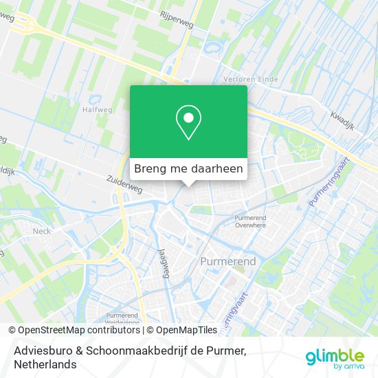 Adviesburo & Schoonmaakbedrijf de Purmer kaart