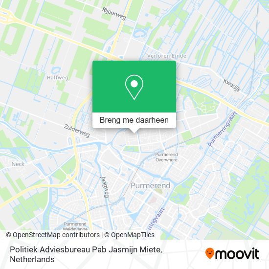 Politiek Adviesbureau Pab Jasmijn Miete kaart