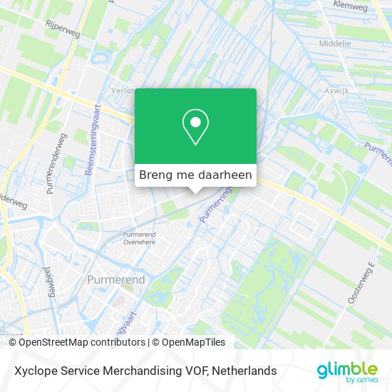 Xyclope Service Merchandising VOF kaart