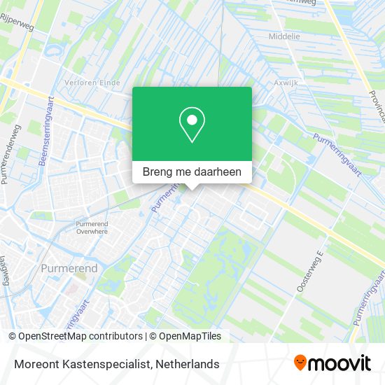 Moreont Kastenspecialist kaart