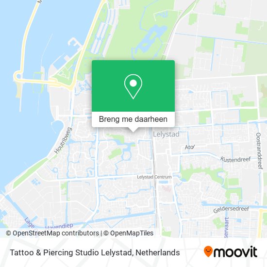 Tattoo & Piercing Studio Lelystad kaart