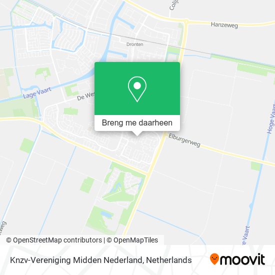 Knzv-Vereniging Midden Nederland kaart