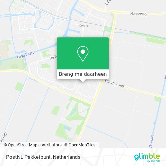 PostNL Pakketpunt kaart