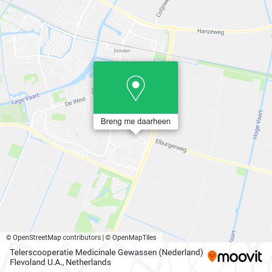 Telerscooperatie Medicinale Gewassen (Nederland) Flevoland U.A. kaart