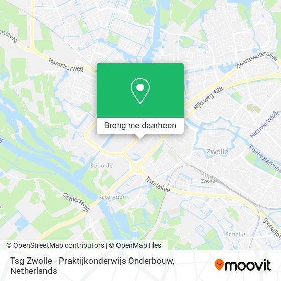 Tsg Zwolle - Praktijkonderwijs Onderbouw kaart
