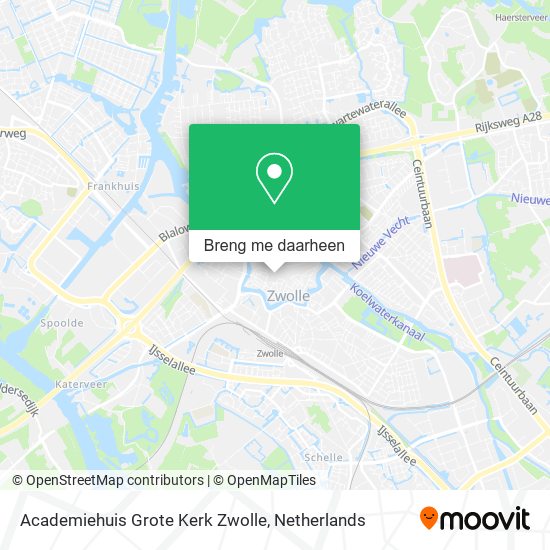 Academiehuis Grote Kerk Zwolle kaart