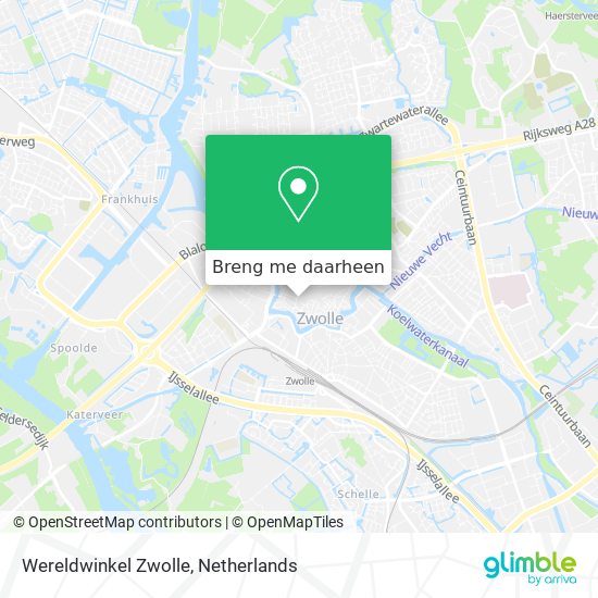 Wereldwinkel Zwolle kaart