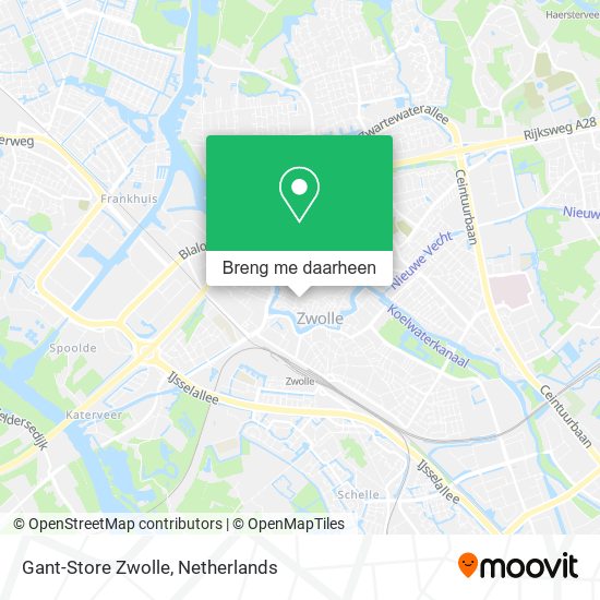 Gant-Store Zwolle kaart