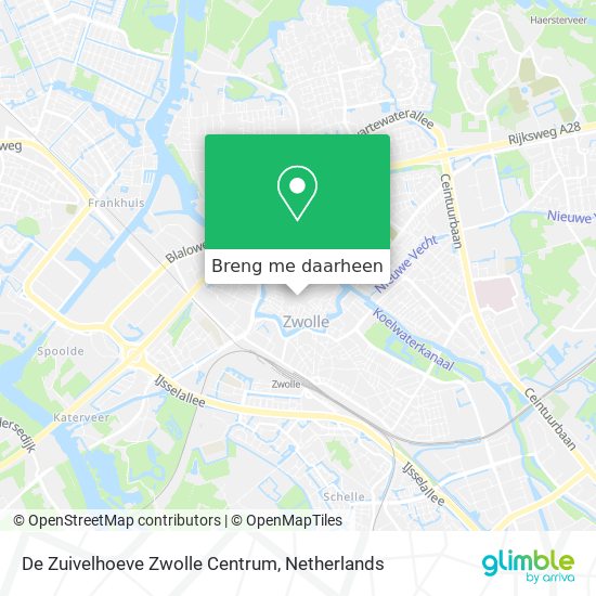 De Zuivelhoeve Zwolle Centrum kaart