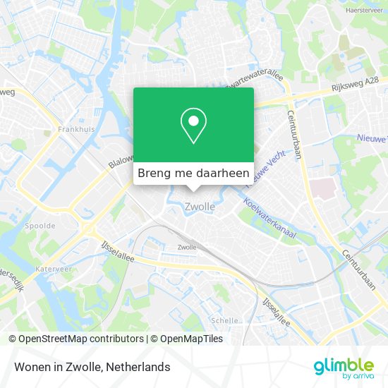 Wonen in Zwolle kaart