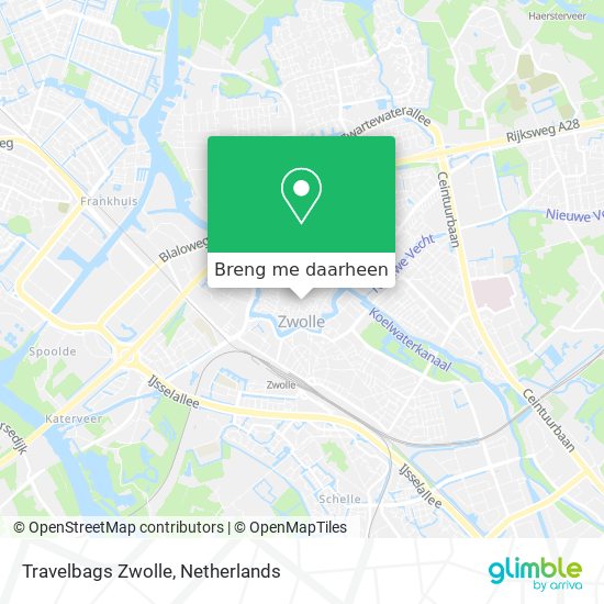 Travelbags Zwolle kaart