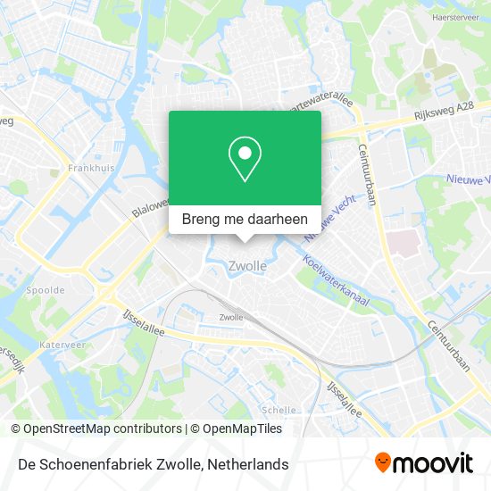 De Schoenenfabriek Zwolle kaart