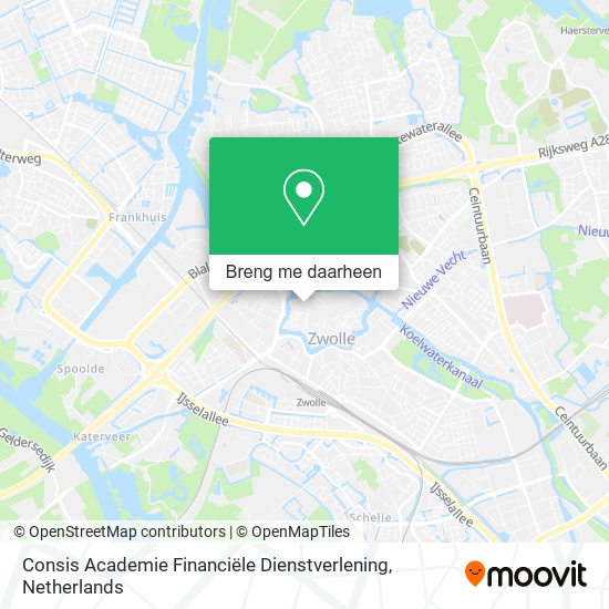 Consis Academie Financiële Dienstverlening kaart