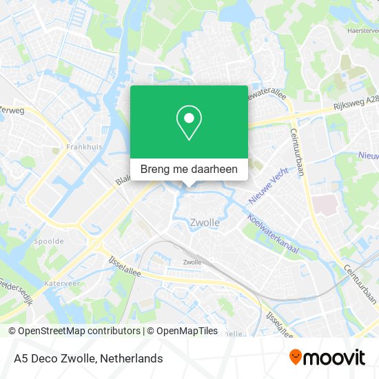 A5 Deco Zwolle kaart