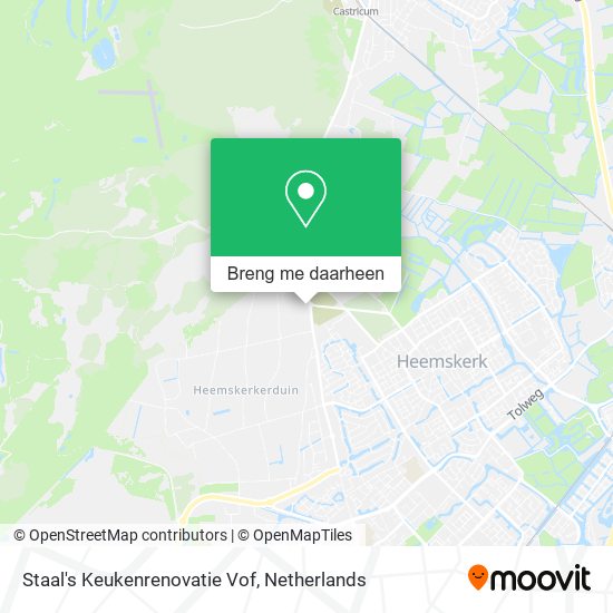 Staal's Keukenrenovatie Vof kaart