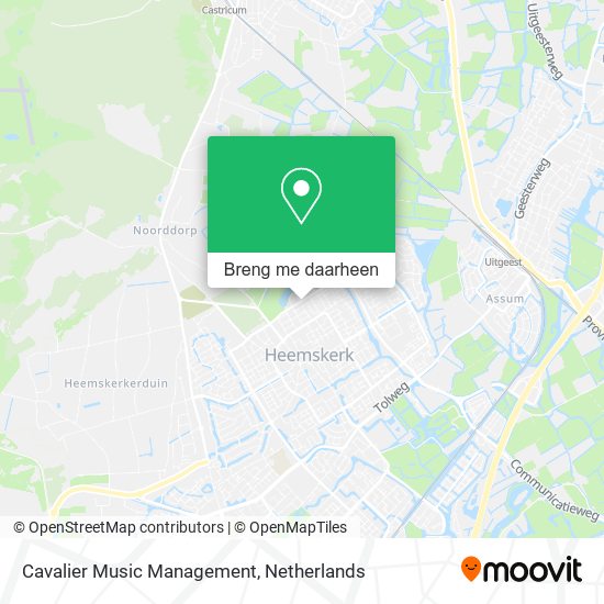 Cavalier Music Management kaart