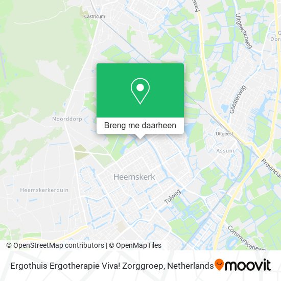Ergothuis Ergotherapie Viva! Zorggroep kaart