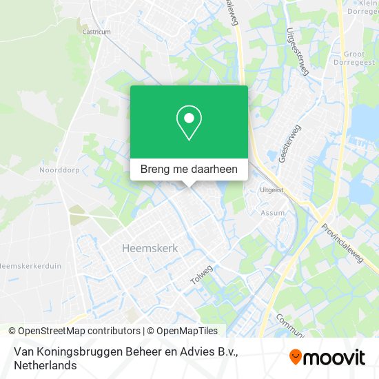 Van Koningsbruggen Beheer en Advies B.v. kaart