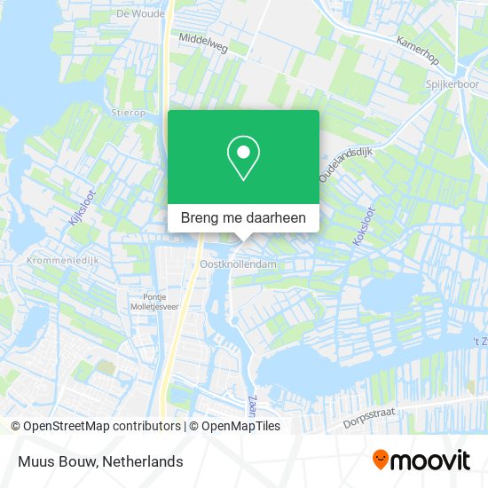 Muus Bouw kaart