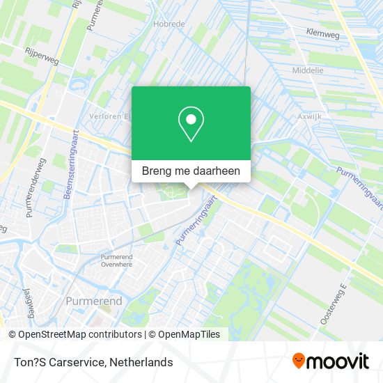 Ton?S Carservice kaart